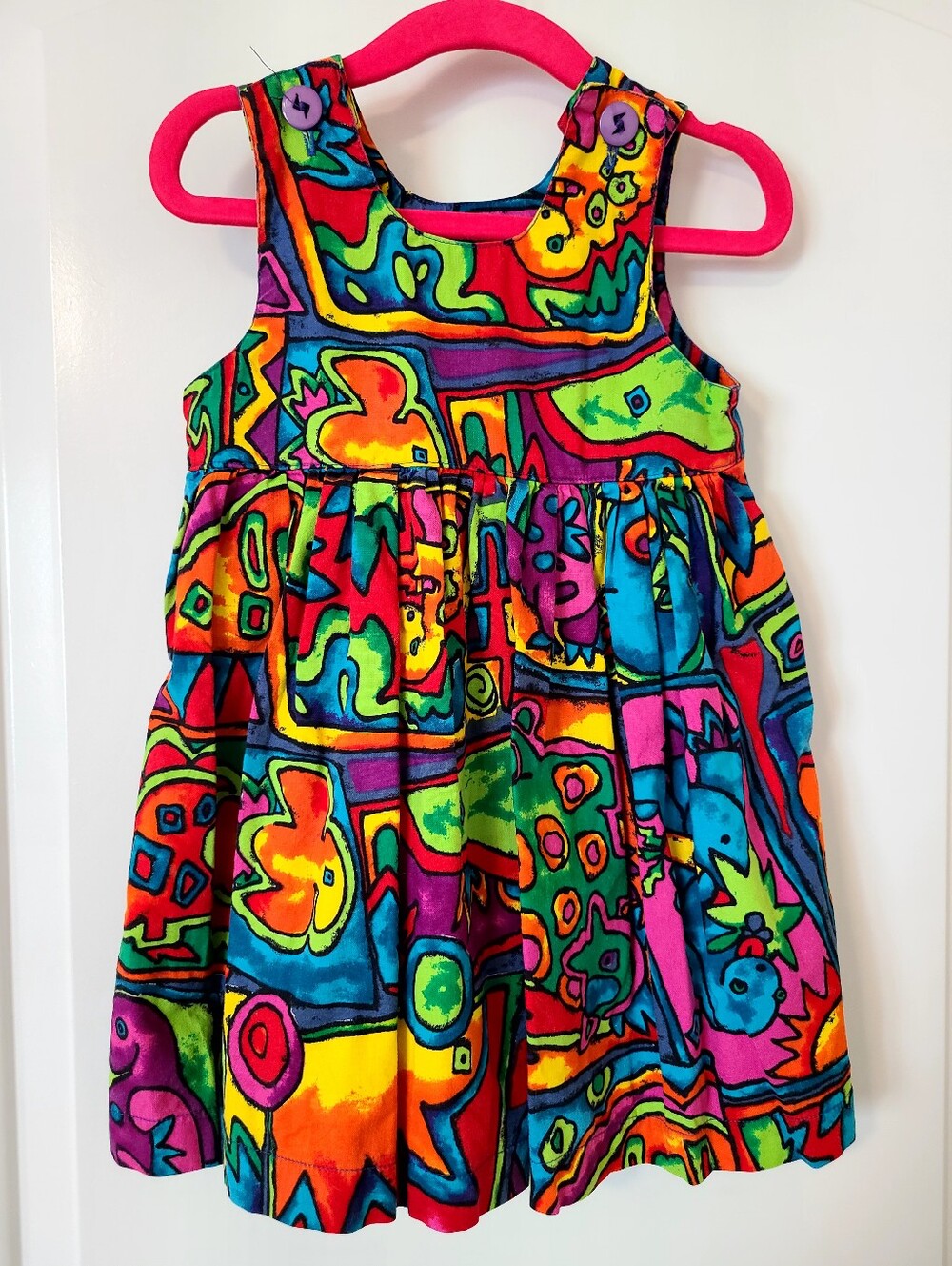 Vintage Toddler Dress🦖🩷💜💙